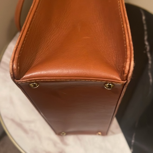 Chanel Logo Embroidered Top Handle Brown Bag - Picture 5 of 11